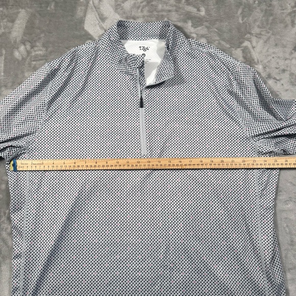 1764 Quarter Zip Pullover Mens XXL Light Blue Performance Golf Mock Neck - Picture 6 of 9
